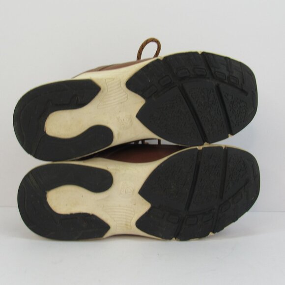 ZEBA Men's Brown & White Lace Up Walking Orthopedic Athleisure Shoes Size 8.5 - Picture 8 of 8